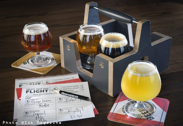 Boulevard Beer Flight Tray